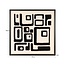 Richmond Interiors  Wall art Shanita Zwart / Wit