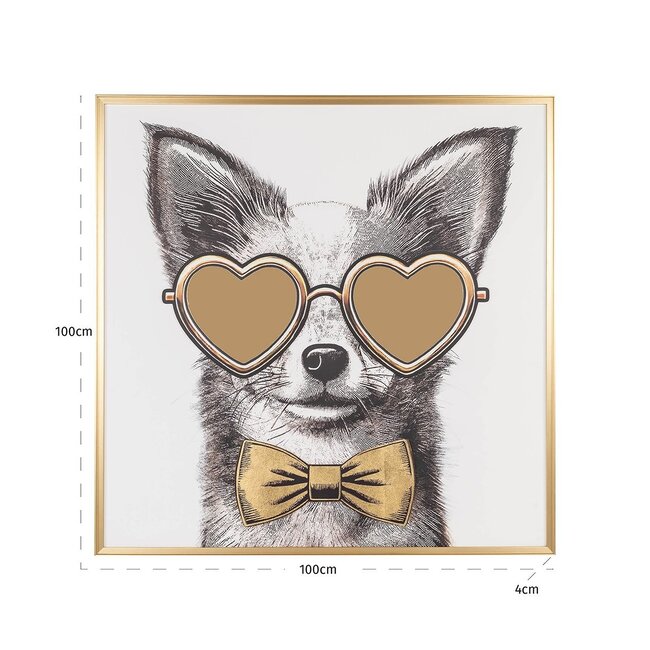 Richmond Interiors  Wall art Bodhy zwart / goud