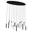 Richmond Interiors  Hanglamp Oxley 13 lampen Brons