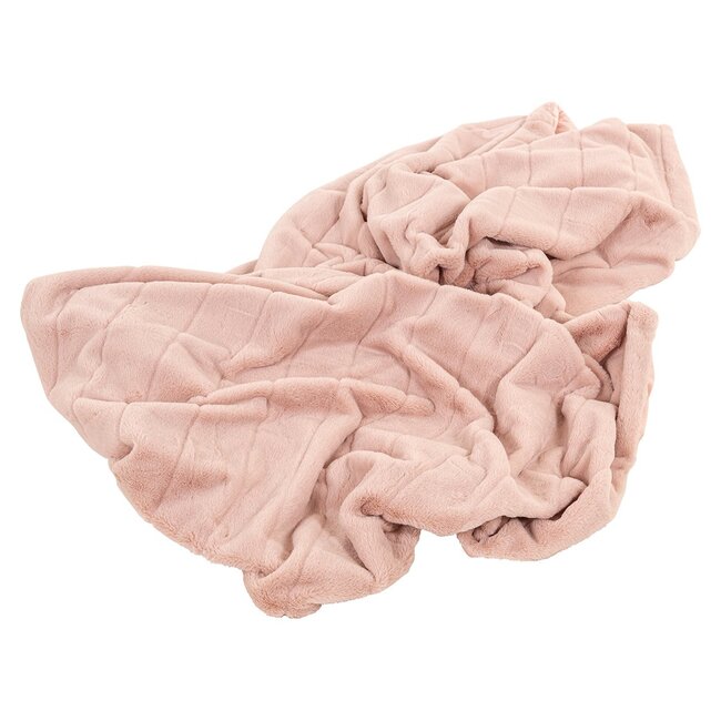 Richmond Interiors  Furry blanket Carry roze