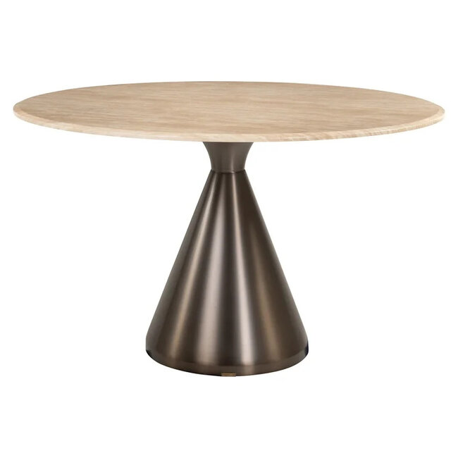 Richmond Interiors  Eettafel Montgommery 130Ø Beige