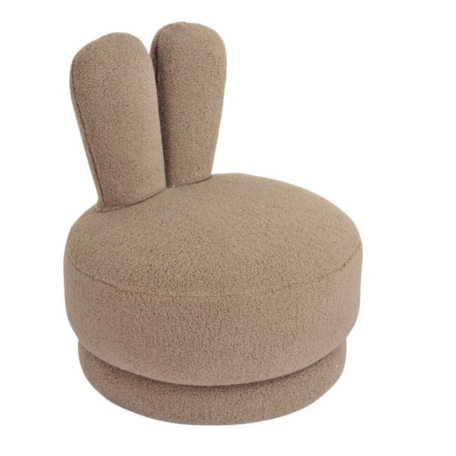 Richmond Interiors  Draaifauteuil Bunny taupe teddy voor kinderen
