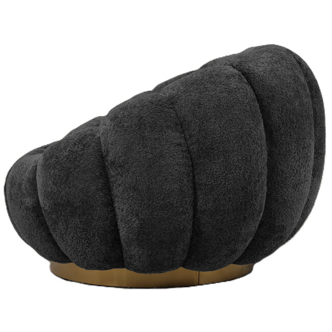 PTMD Fauteuil Daisy Euphoria Antraciet