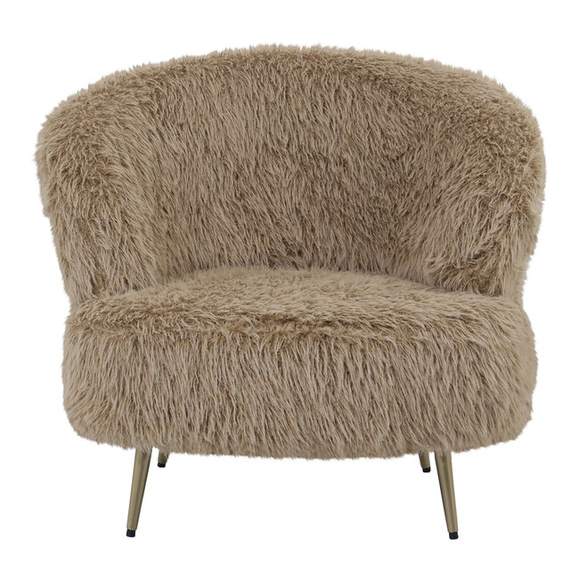 PTMD Fauteuil Franklyn Hair bruin