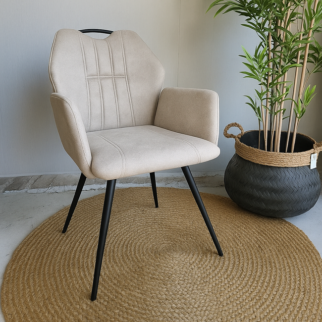 WoonMax Eettafelstoel Puck Zorro - Cognac, Antraciet, Groen, Clay, Zand of Taupe