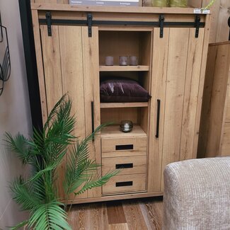 WoonMax Opbergkast Cottage Natur 135 cm - Showroommodel