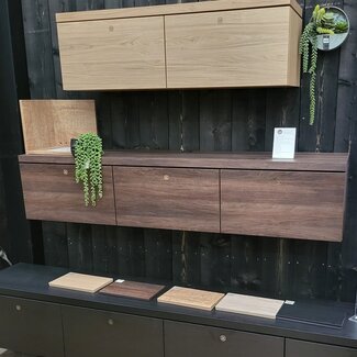 WoonMax Hangend TV meubel Keswick - 180 cm Dark almond - Showroommodel