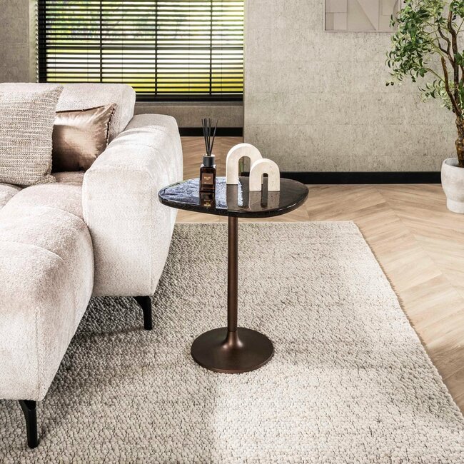 WoonStijl Bijzettafel M Eclipse Koper antiek finish