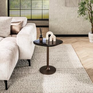 WoonStijl Bijzettafel S Eclipse koper antiek finish