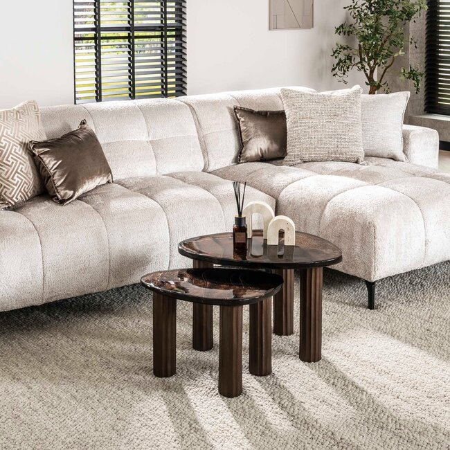 WoonStijl Salontafel M Eclipse koper antiek finish