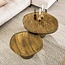WoonStijl Salontafel set van 2 Eclipse goud antiek finish