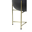 Light & Living Bloempot deco Ø43x63 cm BERTENS mat zwart+antiek brons