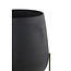 Light en Living Bloempot deco Ø43x63 cm BERTENS mat zwart+antiek brons