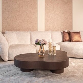 Richmond Interiors  Salontafel Bogor set van 2 dark coffee Dark coffee