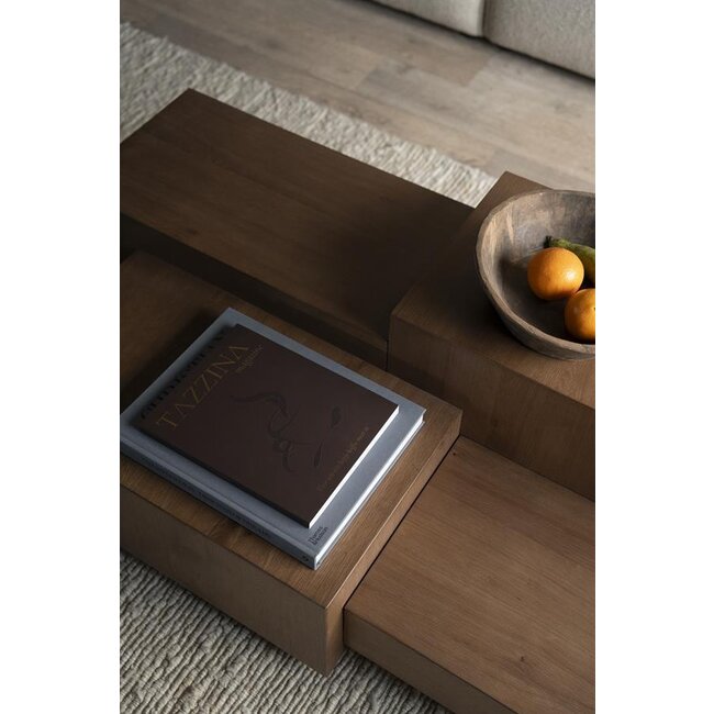 Eleonora Salontafel Quinten rechthoekig - bruin