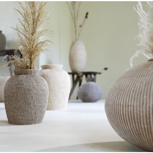 Light en Living Vaas deco Ø46x37 cm VALERIE licht bruin