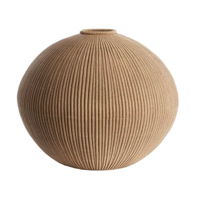 Light & Living Vaas deco Ø46x37 cm VALERIE licht bruin