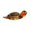 Light en Living Ornament 15,5x14,5x7 cm TURTLE glas amber+amber-zwart