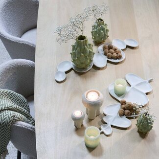 Light & Living Schaal 52x52x2 cm AKAKI creme