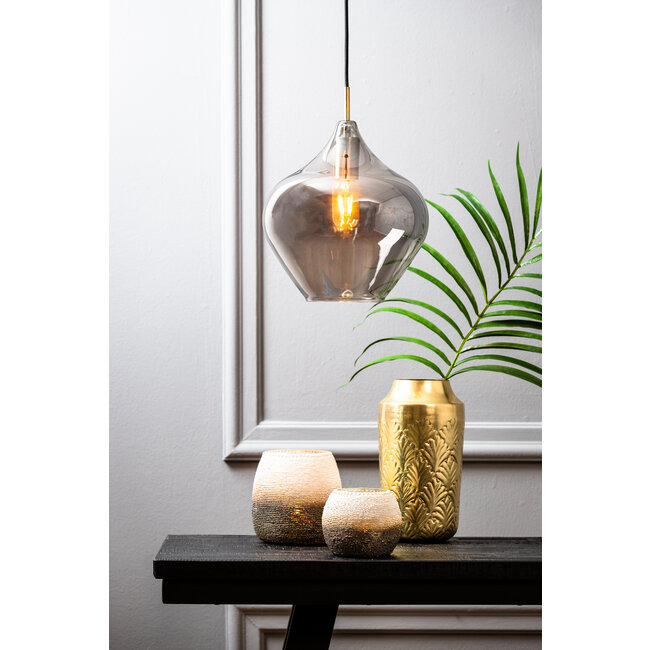 Light en Living Hanglamp RAKEL Antique brass groot