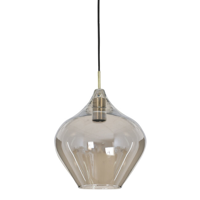 Light en Living Hanglamp RAKEL Antique brass groot