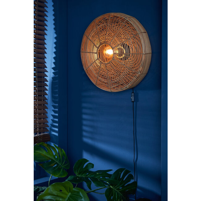 Light en Living Wandlamp Ø51x21 cm MATAKA rotan naturel
