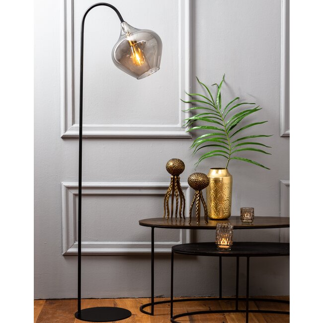 Light en Living Vloerlamp 28x45x160 cm RAKEL mat zwart