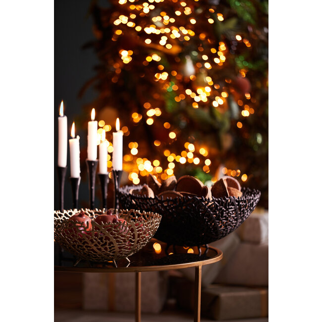 Light en Living Schaal Ø35,5x14 cm GALAXA antiek goud of zwart