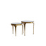 Light & Living Bijzettafel S/2 max 50x45,5x50 cm AVI glas smoke+antiek brns