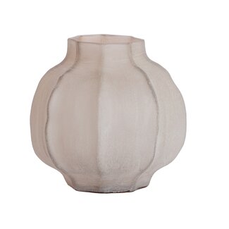 Light & Living Vaas Ø27X26 cm TEJEDA glas licht bruin