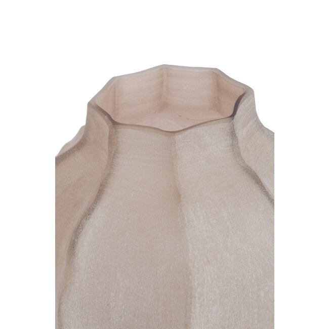 Light en Living Vaas Ø27X26 cm TEJEDA glas licht bruin