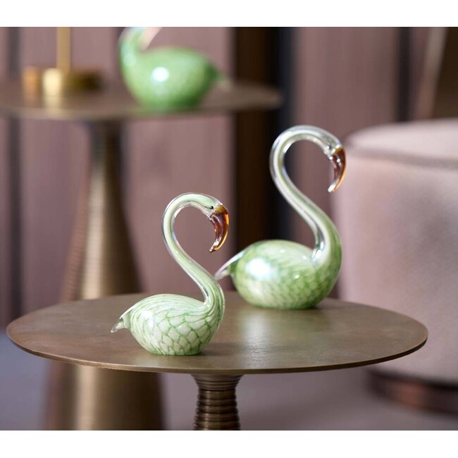Light en Living Ornament 12x7x17 cm SWAN glas groen