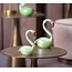 Light & Living Ornament 12x7x17 cm SWAN glas groen