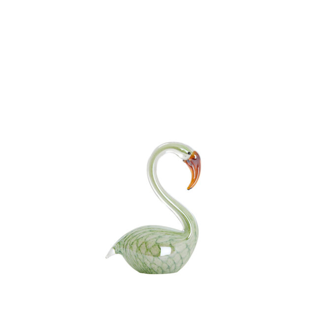 Light en Living Ornament 12x7x17 cm SWAN glas groen