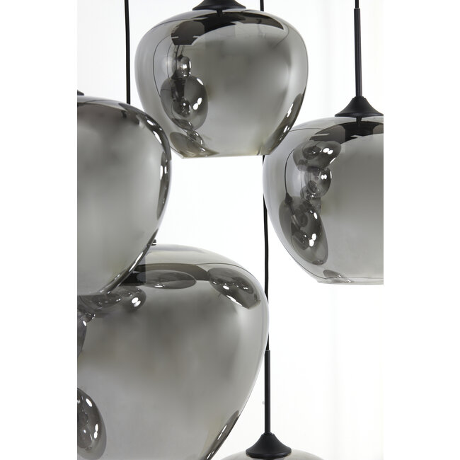 Light en Living Hanglamp Mayson Smoke met 10 lampen