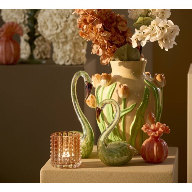 Light & Living Ornament 13x8x20 cm SWAN glas groen