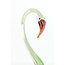 Light & Living Ornament 17x9,5x29 cm SWAN glas groen