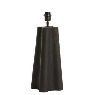 Light en Living Lampvoet 15x15x40 cm NAVELLI hout mat zwart Light en Living Lampvoet 15x15x40 cm NAVELLI hout mat zwart