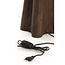Light en Living Lampvoet 15x15x40 cm NAVELLI hout mat grijs/bruin