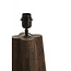 Light en Living Lampvoet 15x15x40 cm NAVELLI hout mat grijs/bruin