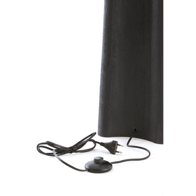 Light en Living Vloerlamp 23x23x125 cm NAVELLI hout mat zwart