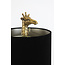 Light en Living Tafellamp 26x16x61 cm GIRAFFE antiek  brons+velvet zwart
