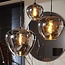 Light & Living Hanglamp MAYSON mat zwart+glas smoke - Diverse maten