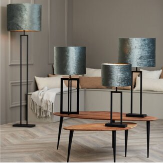 Light & Living Kap cilinder 40-40-30 cm GEMSTONE  antraciet