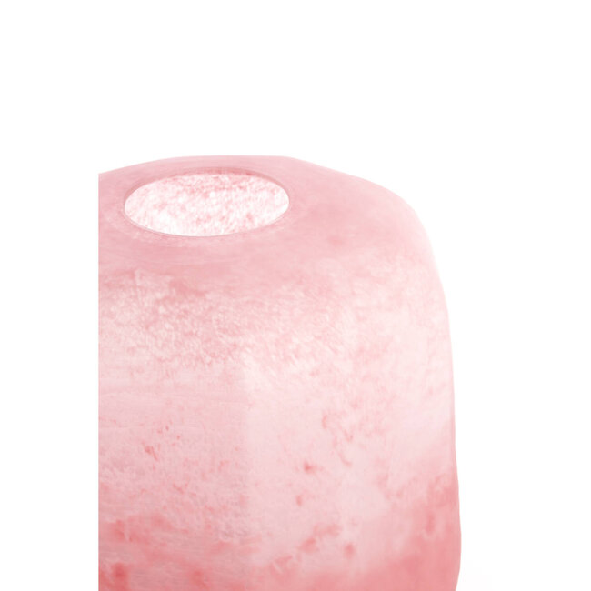 Light en Living Vaas Ø33x32 cm PACENGO glas koraal-licht roze