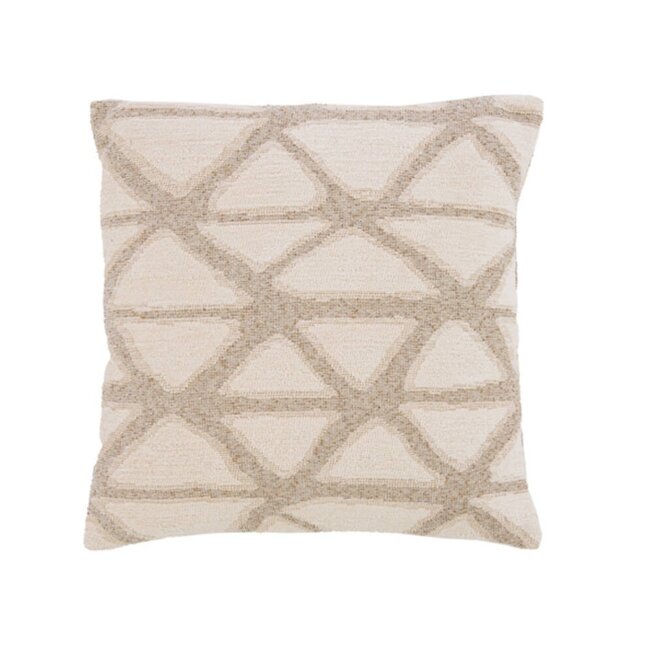 Light & Living Kussen 45x45 cm MUNCIE zand+crème