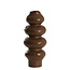 Light & Living Vaas deco Ø15,5x37,5 cm ROGANO keramiek donker bruin