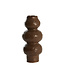 Light en Living Vaas deco Ø15x33,5 cm ROGANO keramiek donker bruin