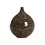 Light & Living Vaas deco Ø22x25 cm ELORZA bamboe donker bruin+naturel