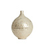 Light & Living Vaas deco Ø22x25 cm ELORZA bamboe crème